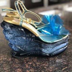 Miu Miu wedge sandals BRAND NEW 37.5